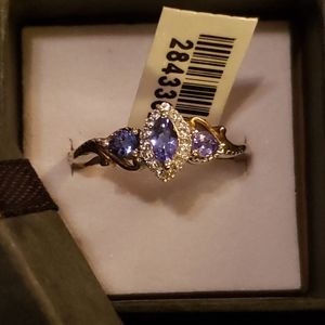 Benonite sterling silver ring size 9